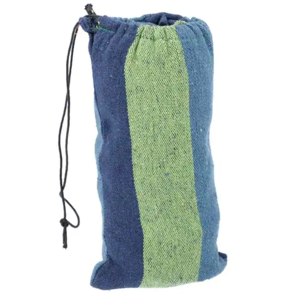 HOMESMART Indoor Outdoor Colorful Striped Canvas Camping Hammock-Blue (72.83"x31 - Picture 4 of 9